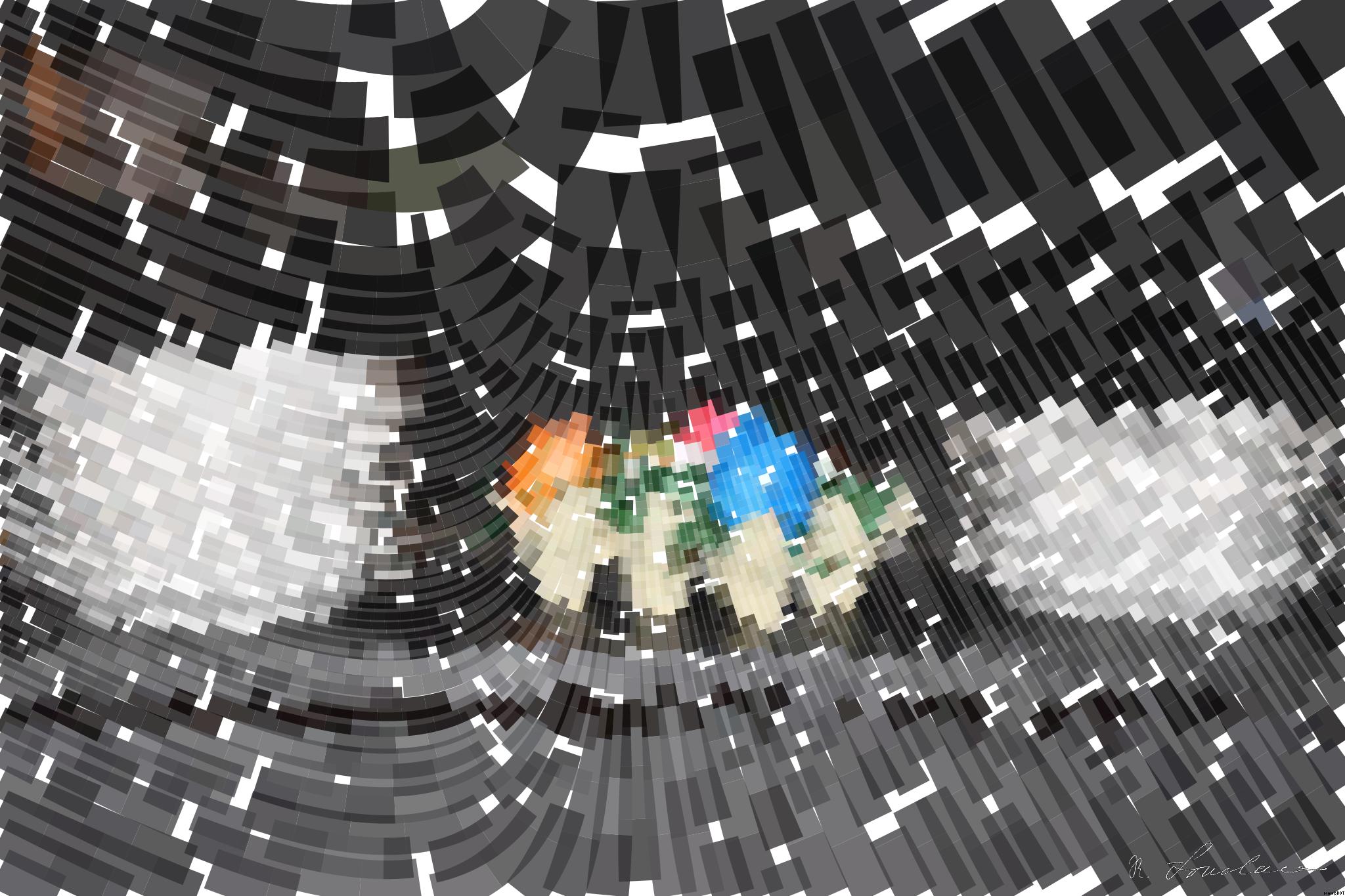 Drawn by bot PNrpyhkrCpzWMJzayVhiro; art-flowy; round white ceramic plate lot on gray surface AI Art