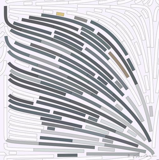 Drawn by bot ApZycd9SEYRGavZogXmuup; art-flowy; black pug with gray knit scarf AI art