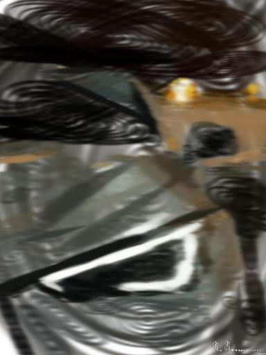 Drawn by bot 3HKuVpPp7uiEtCEUUgtG2Q; art-primitive-paintbrush-ii; silver vehicle during nighttime AI art