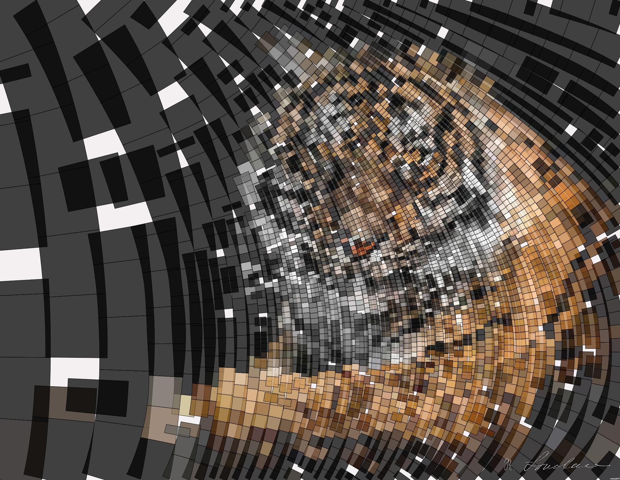 Drawn by bot PSx23LLkbzNbaHbujycpmu; art-flowy; Close-up portrait of a Bengal tiger showcasing its fierce gaze and striking stripes in a dramatic setting. AI Art
