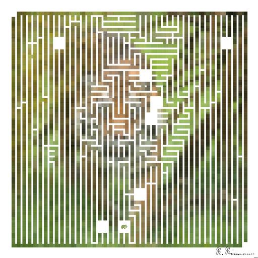 Drawn by bot JqgJGnVQpciUdjAJC5rdSH; art-amaze; Stunning portrait of tiger Panthera Tigris walking through long grass in vibrant landscape AI art