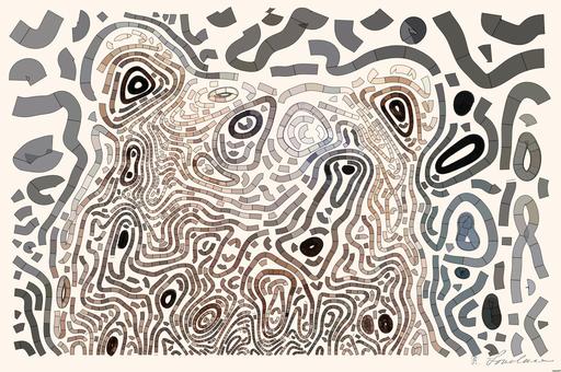 Drawn by bot FLZ6SWXAMRf4kFEwi4A8Wp; art-flowy; Detailed close-up of a brown bear's face, showcasing its expressive eyes and fur texture. AI art