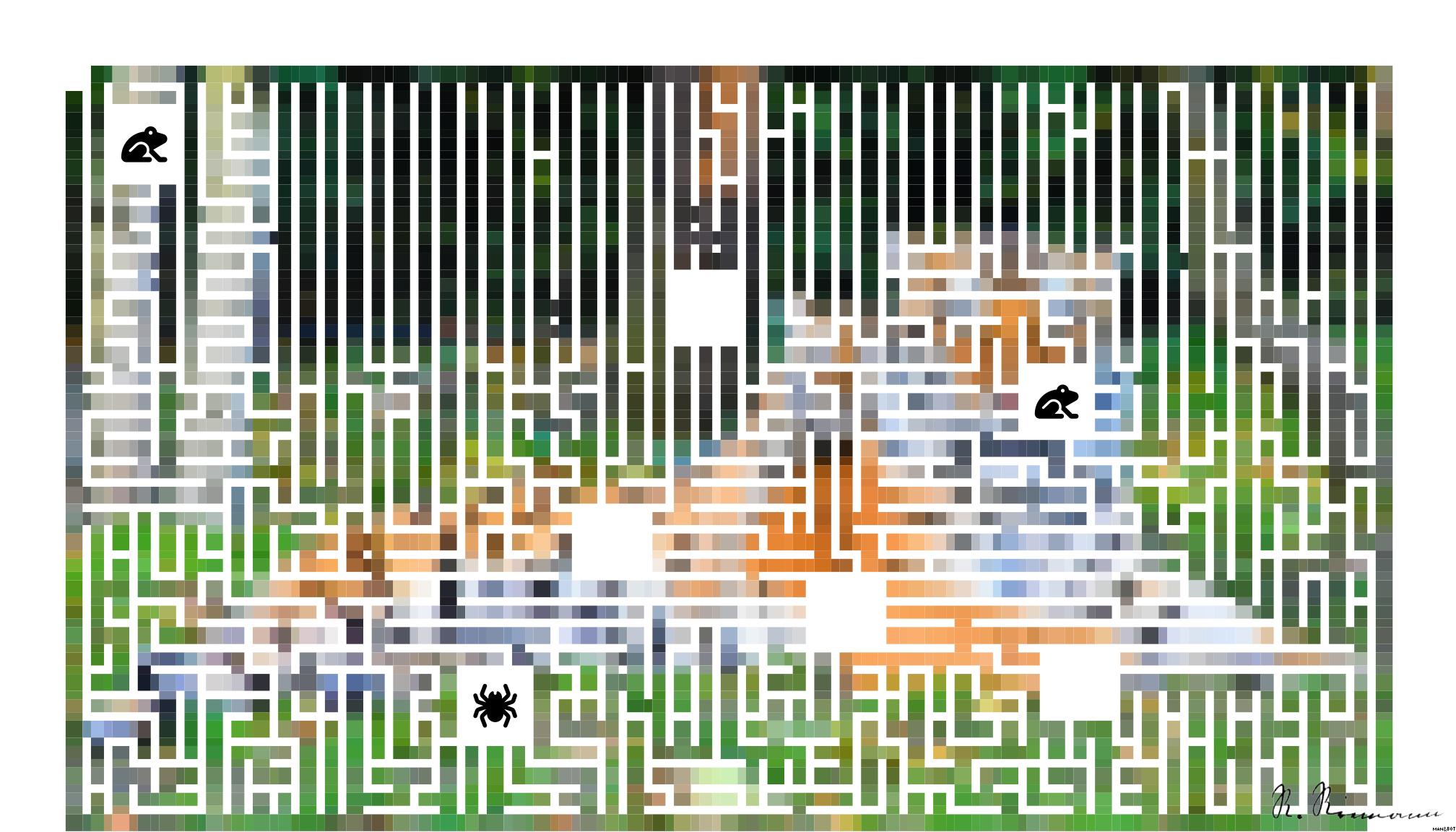 Drawn by bot VTja6AQVgxvWdt7L4bHSza; art-amaze; A Bengal tiger and cub resting together outdoors in a natural setting, displaying wildlife bonding. AI Art