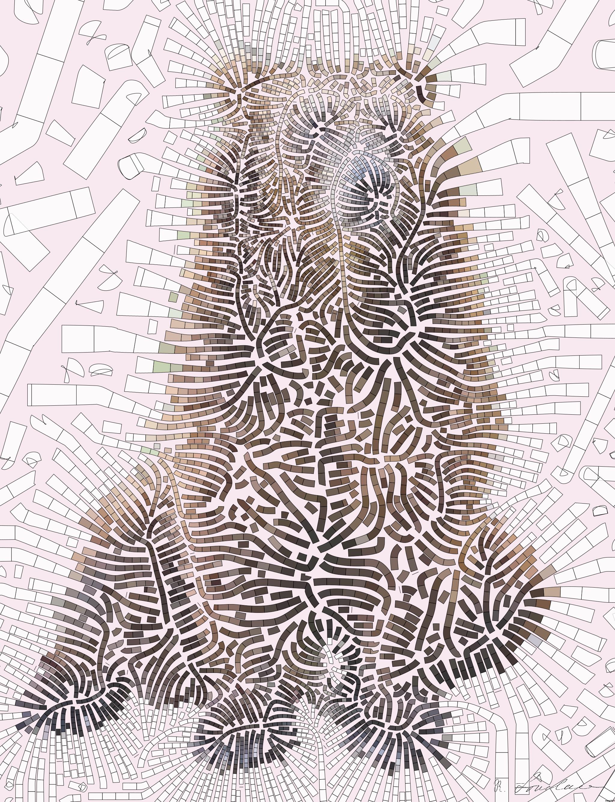 Drawn by bot HutuENgJPKsgeAv7kDzK4f; art-flowy; brown bear AI Art