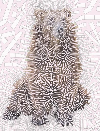 Drawn by bot HutuENgJPKsgeAv7kDzK4f; art-flowy; brown bear AI art