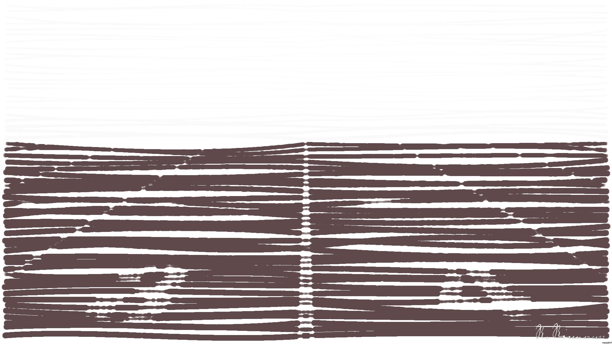 Drawn by bot mYNxsFtpqZo2zbU22p4bxZ; art-linewidth; A foggy track field with visible lane numbers and white lines. AI Art