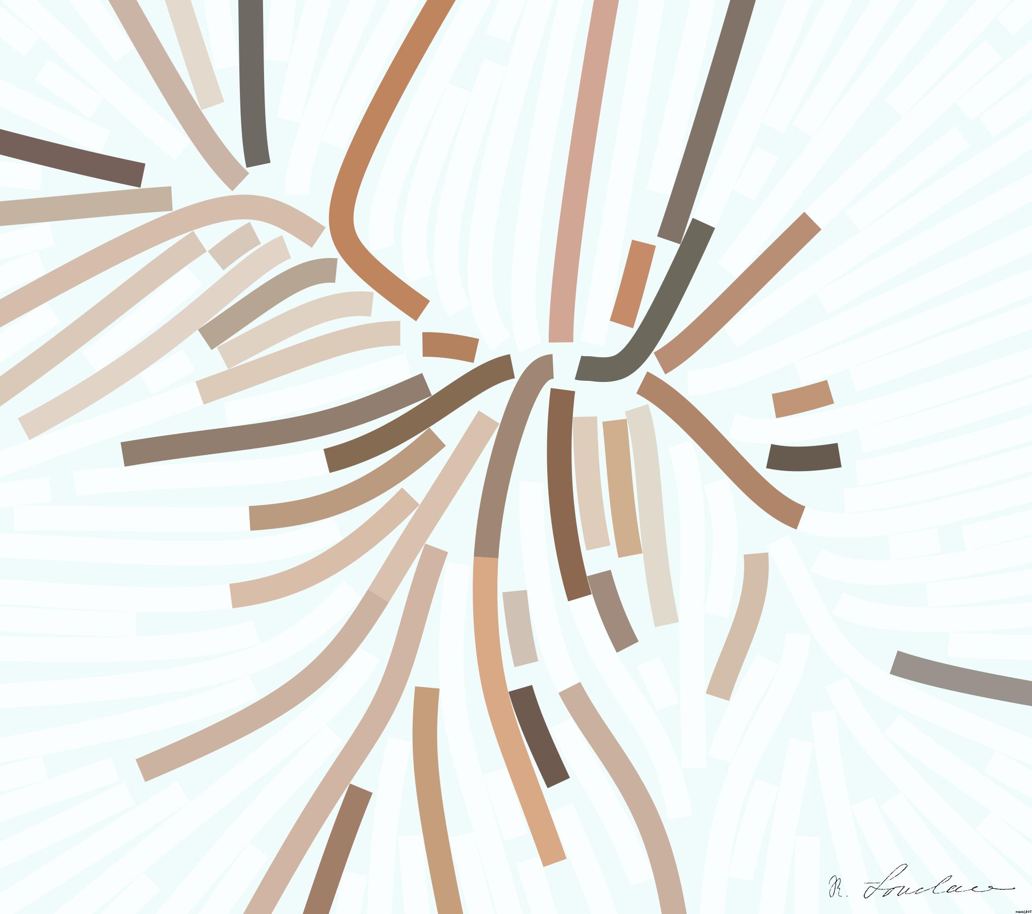 Drawn by bot HrFW8MRd4ysg63cCHyoMTV; art-flowy; A tiger walking across a white floor AI Art