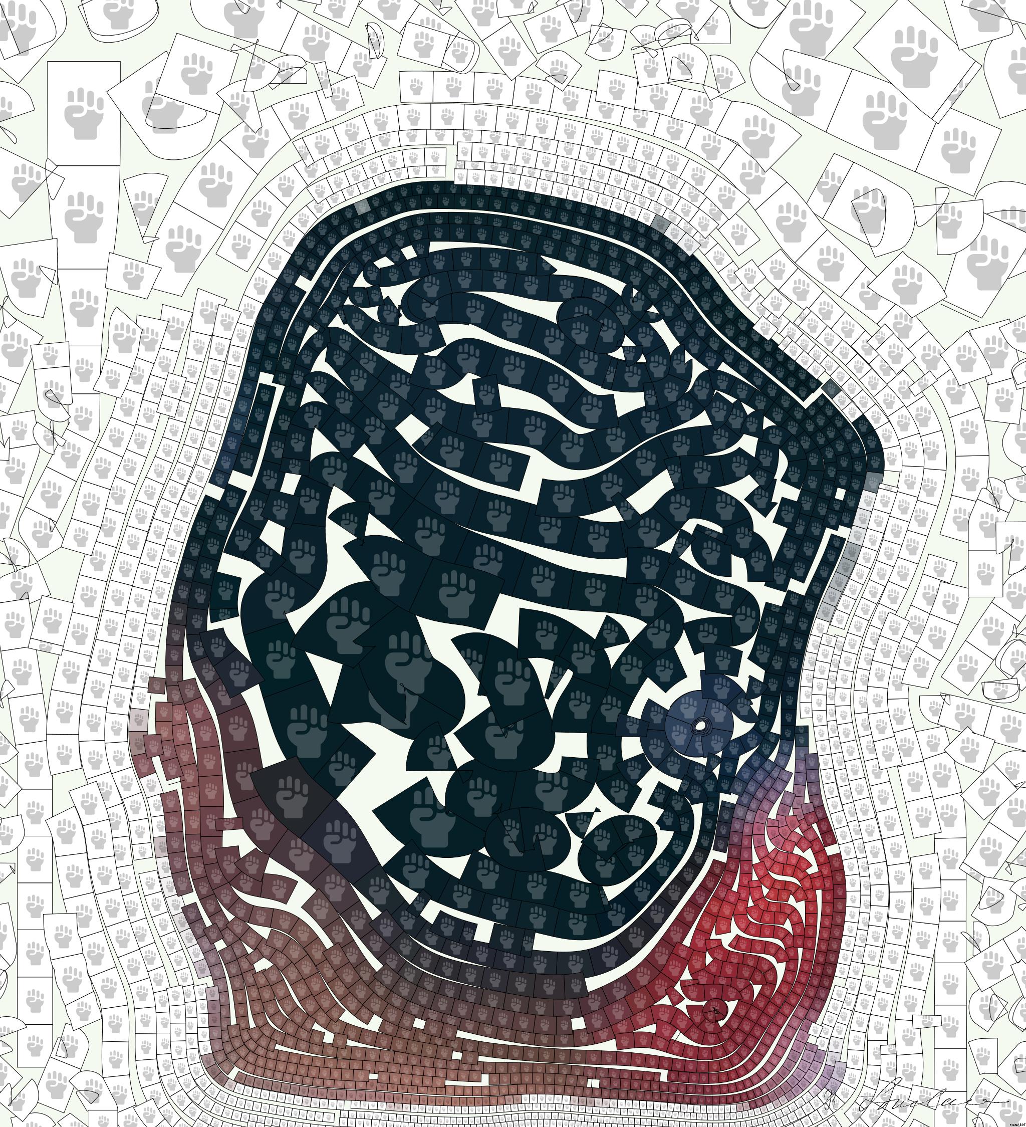 Drawn by bot 9bonT4QowviXkgUu8HL4CV; art-flowy; person holding no china extradition poster AI Art