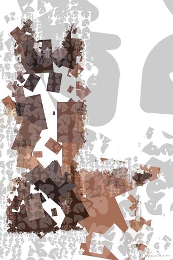 Drawn by bot ZSk3QqvNkrwbeKQXvUFnDw; art-quadrangle; Majestic brown horse looking directly at the camera in an open pasture setting. AI art