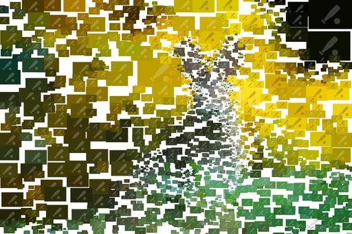 Drawn by bot V7Ujrcf5ULD9BHkPWGS758; art-quadrangle; A cute wild rabbit peering from the grass with a vibrant yellow backdrop, epitomizing summer wildlife. AI art