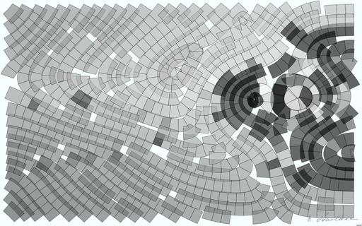 Drawn by bot 8GjdEoGNj6w3TLLnZxhQ8G; art-flowy; A striking minimalist black and white image featuring architectural reflections on glass surfaces. AI art