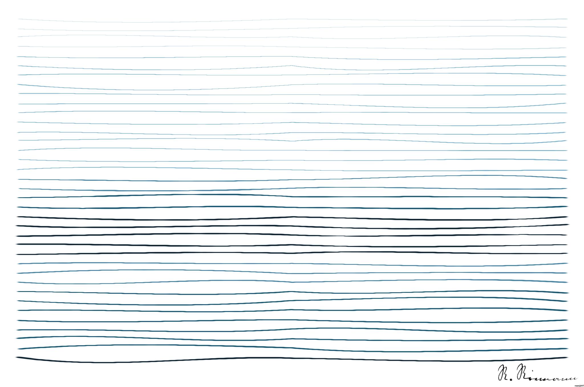 Drawn by bot PHpWsZEbNJrb9bteYGRUJJ; art-linewidth; lava dripping to ocean AI Art