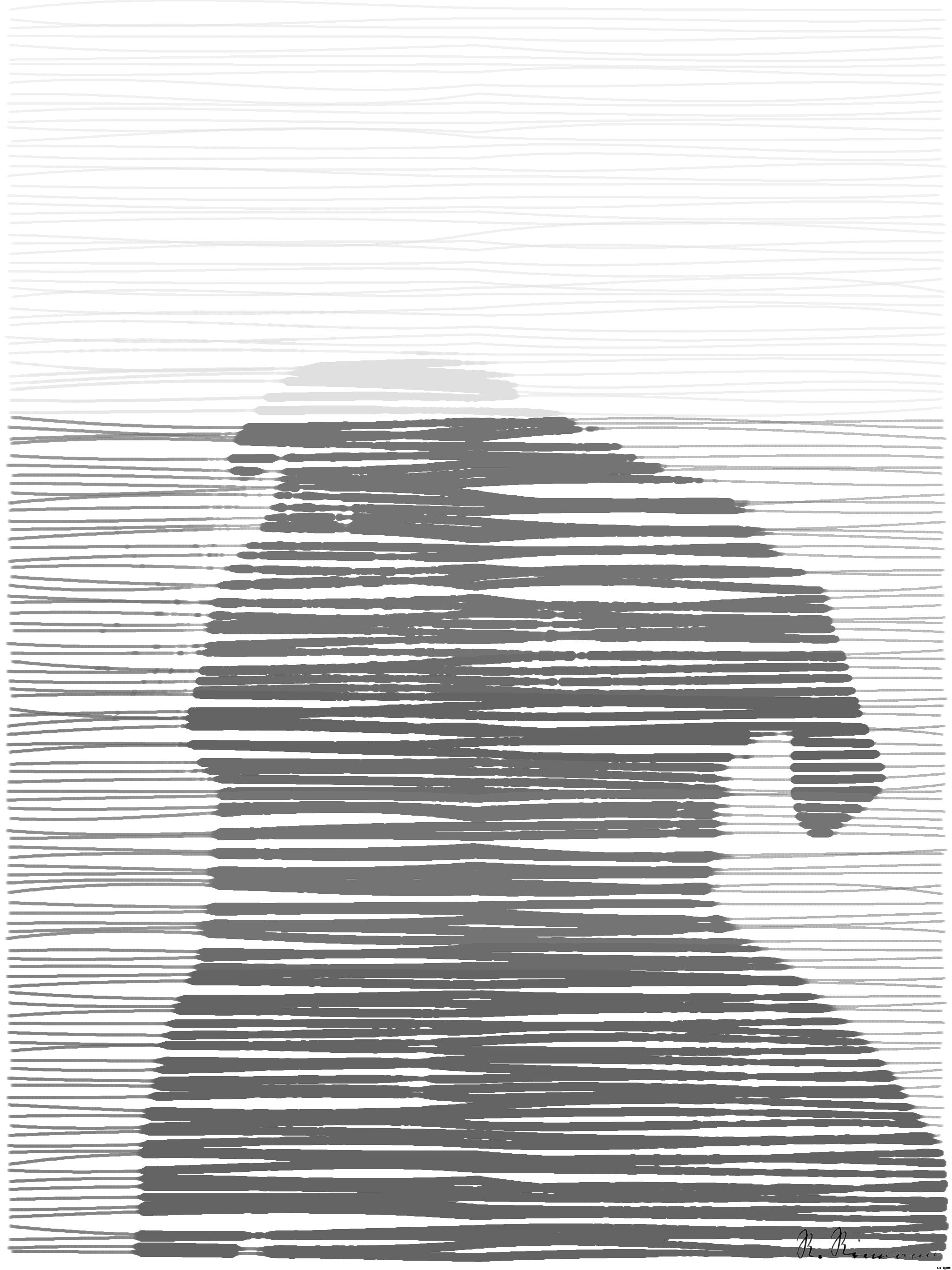 Drawn by bot cu4dXMcfatCP4GHFdCARKP; art-linewidth; Captivating portrait of a black pug gazing curiously, captured in monochrome. AI Art