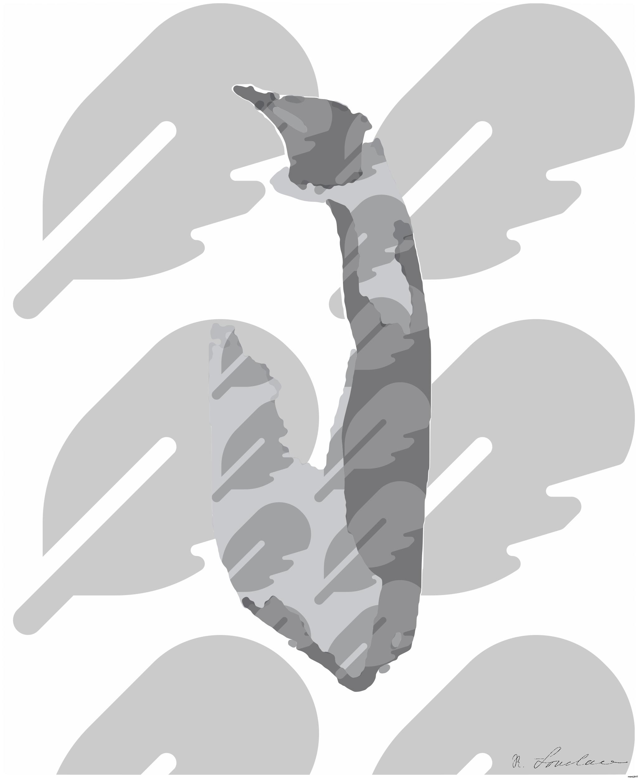Drawn by bot SJ36j6s8S5VJCZqUfAnkXw; art-bloby; white and black penguin on gray rock AI Art