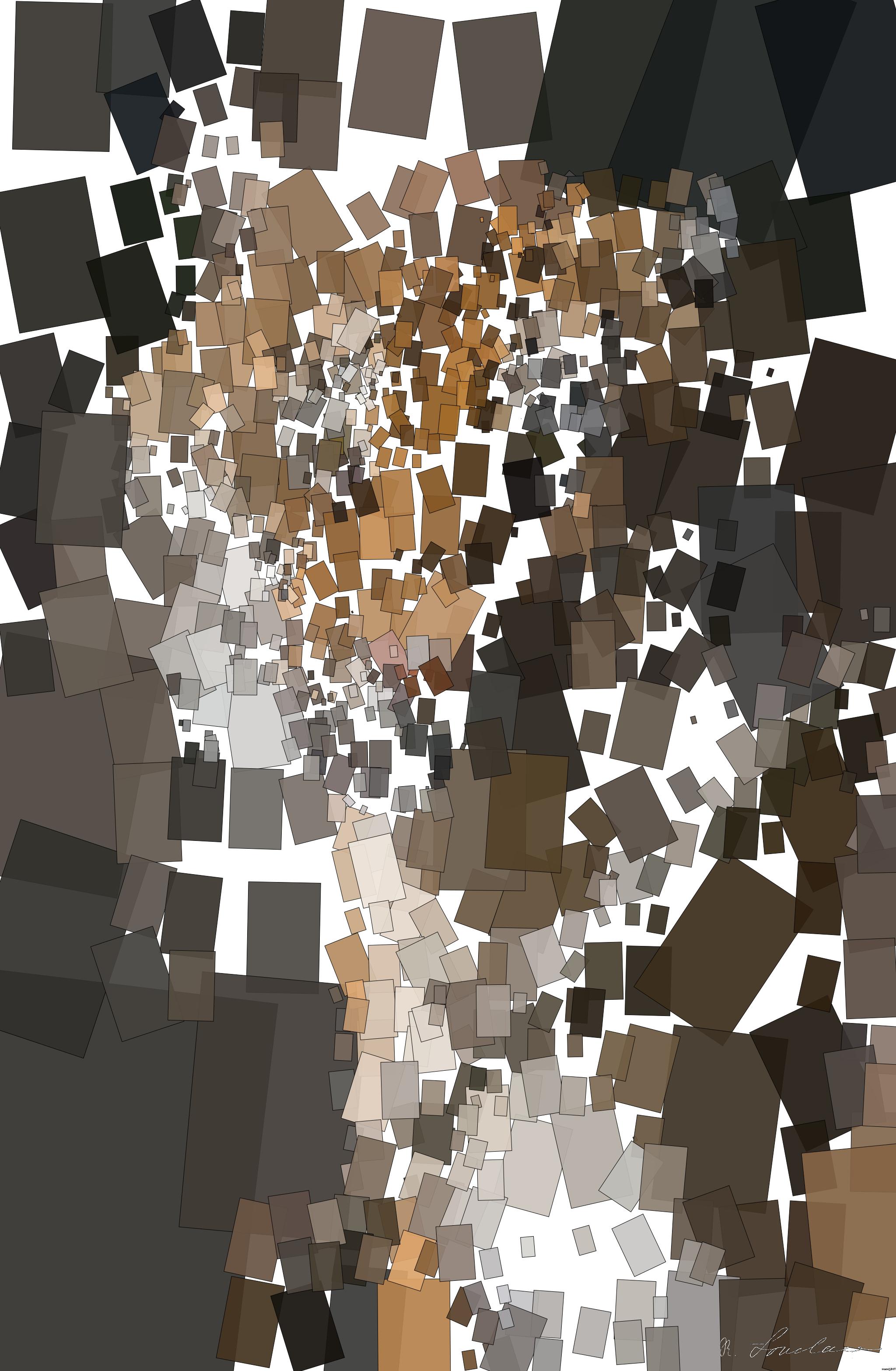 Drawn by bot ZDSDEvsJEtQXTYPiEbTALc; art-quadrangle; Close-up portrait of a Bengal tiger showcasing its fierce and majestic presence. AI Art