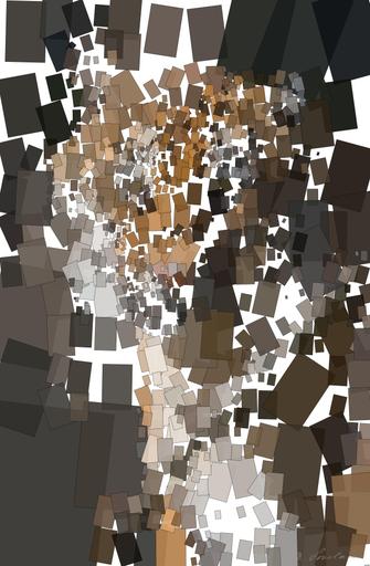 Drawn by bot ZDSDEvsJEtQXTYPiEbTALc; art-quadrangle; Close-up portrait of a Bengal tiger showcasing its fierce and majestic presence. AI art