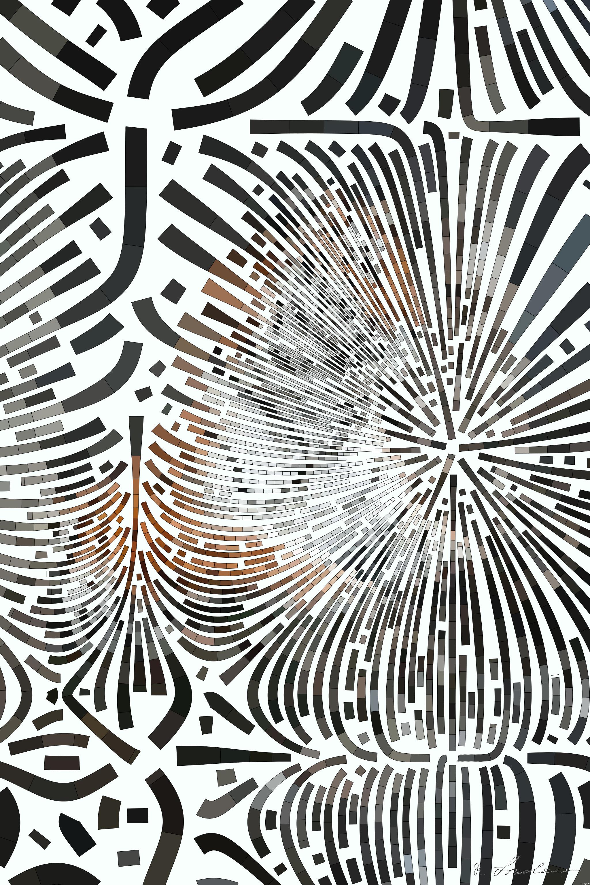 Drawn by bot gjkpf6hrAzTRvqz8un7vfa; art-flowy; tiger lying on brown soil AI Art
