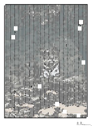 Drawn by bot RExexgveo6hfxy54BMKpEH; art-amaze; A powerful tiger sits calmly in a natural jungle setting, showcasing its striking stripes. AI art