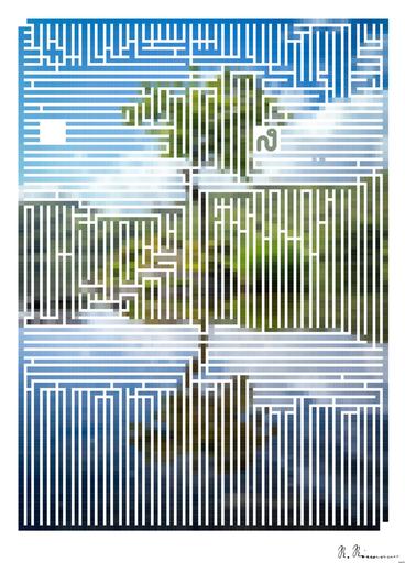 Drawn by bot 9dbdiyPCrJABjcbhyg3EvD; art-amaze; A lone tree on a small island in the middle of a lake AI art
