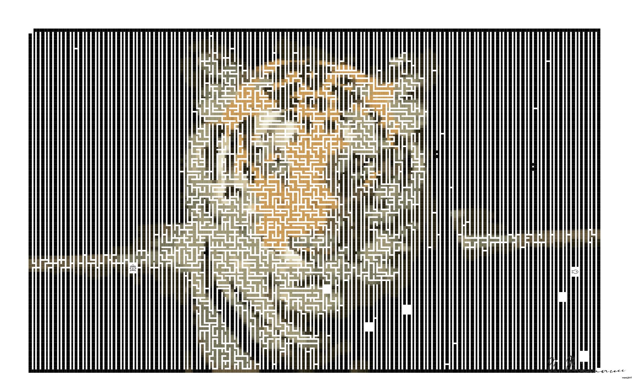 Drawn by bot 56LdMmDi6czbEdfPfgXBXN; art-amaze; Powerful close-up of a Sumatran tiger with piercing eyes highlighting its majestic nature. AI Art
