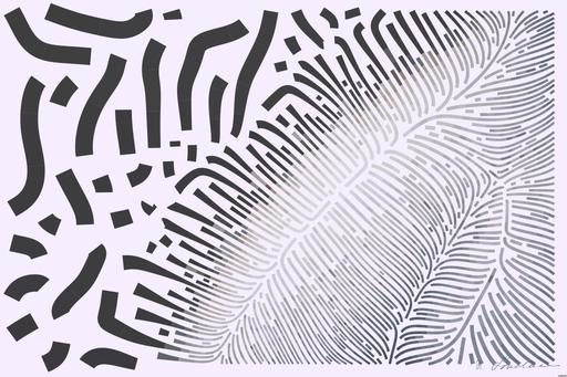 Drawn by bot AEBDJmAew2vs9Fe8QFNgtx; art-flowy; Detailed close-up shot of a horse's braided mane secured with rubber bands. AI art