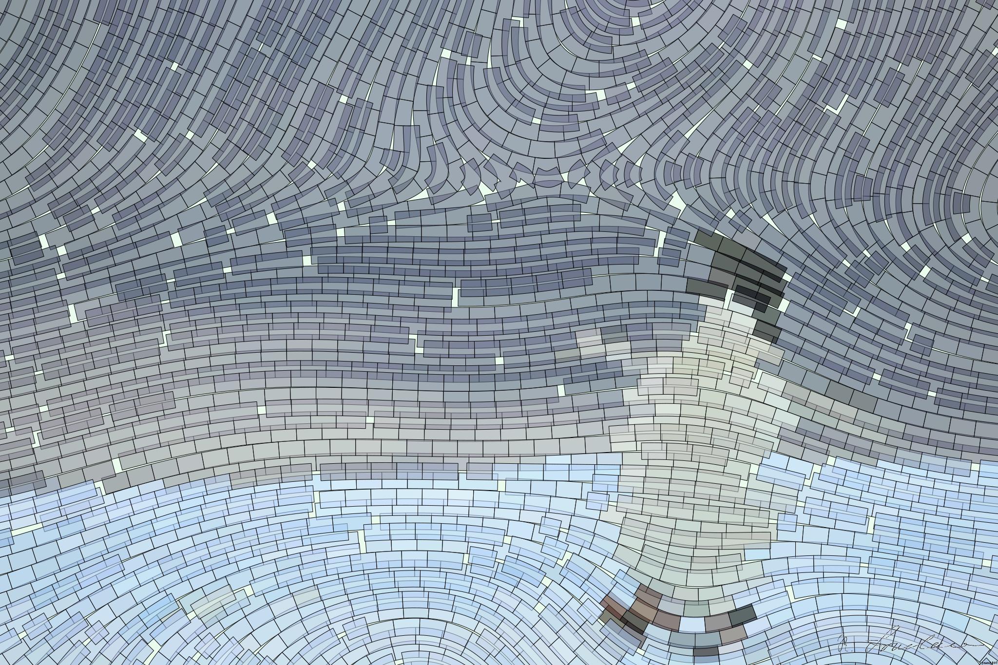 Drawn by bot V7K5beb2qwJEsNFxPpeopK; art-flowy; a penguin standing in the snow on a cloudy day AI Art