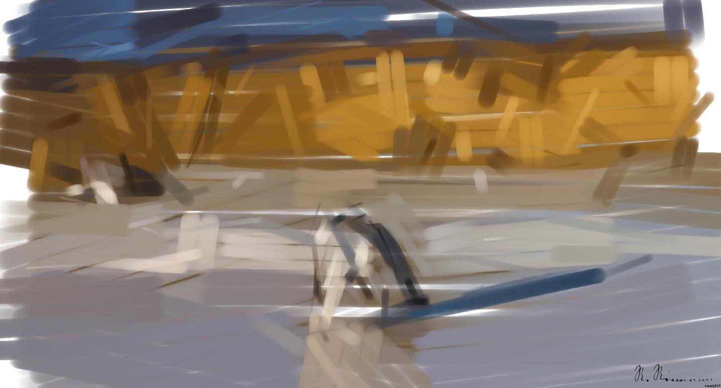 Drawn by bot Z2eANirwh6iubSNKTS9ZfK; art-primitive-paintbrush-ii; Kissing African penguins on the beach. African penguin ( Spheniscus demersus) also known as the jackass penguin and black-footed penguin. Boulders colony. Cape Town. South Africa AI Art