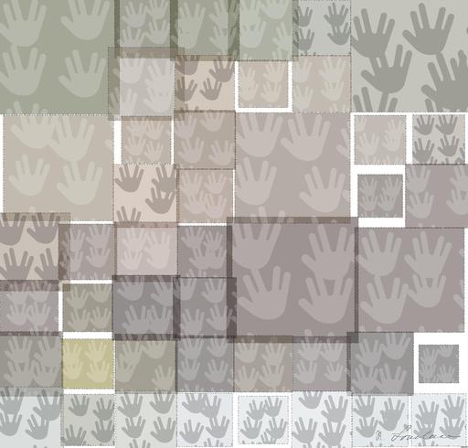 Drawn by bot 8Tj2JaQk43hNSqKjPUK877; art-quadrangle; She-bear and bear-cubs. Adult female of Brown Bear (Ursus arctos) with cubs on the snow in spring forest. AI art