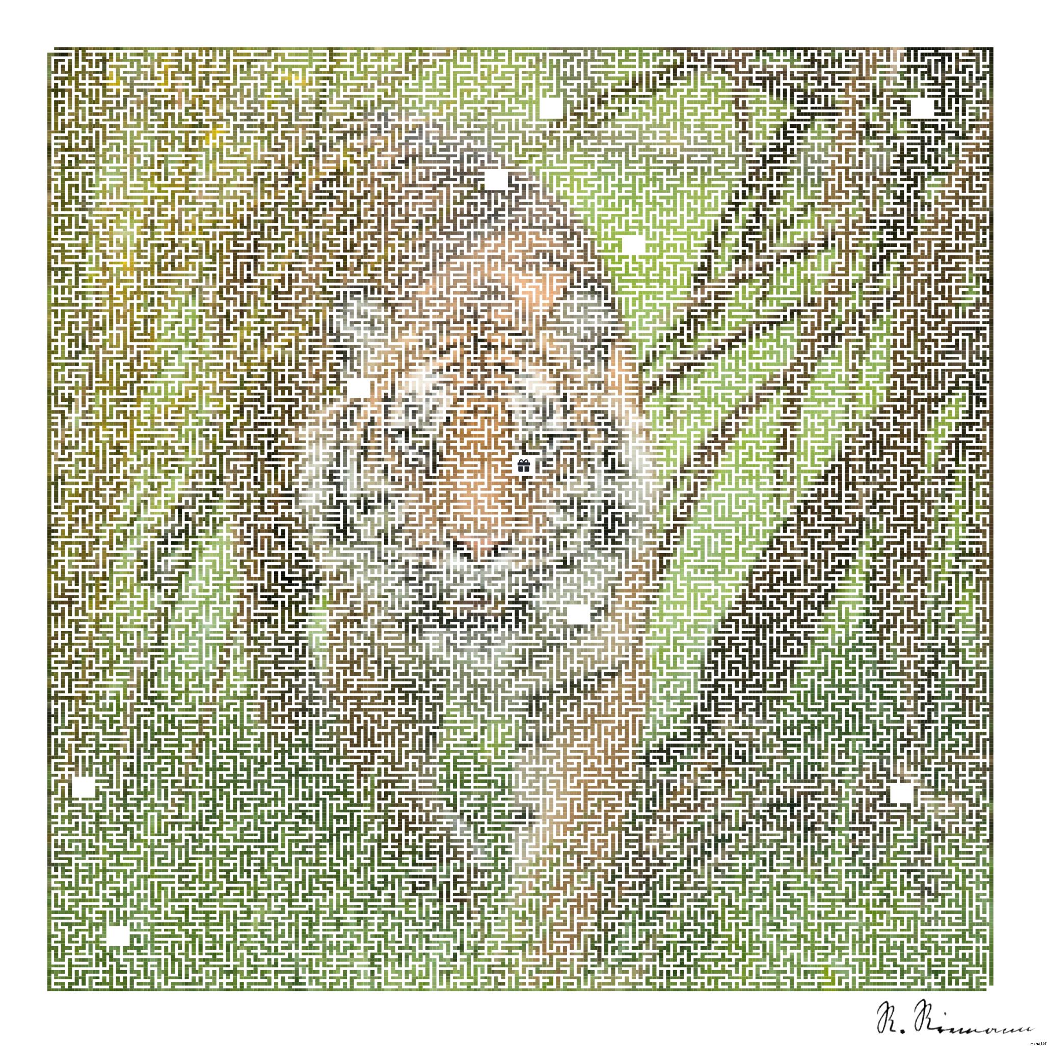 Drawn by bot S4qu9NQvXegBWNPvyXGPjX; art-amaze; Stunning portrait of tiger Panthera Tigris walking through long grass in vibrant landscape AI Art