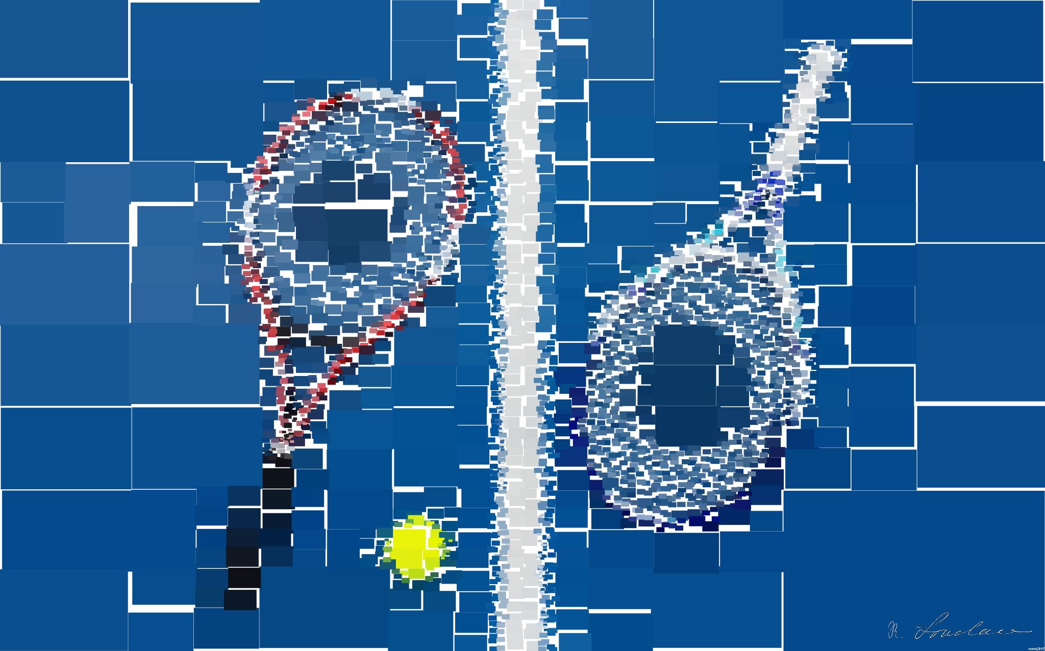 Drawn by bot NUkGzeytBJKa8FQPF3L479; art-quadrangle; Racket Tennis Ball Sport Equipment Concept AI Art
