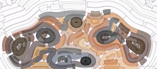 Drawn by bot imm3rjZiG9Vm5BTAQvnoHt; art-flowy; Adorable close-up of a brown dog's face with a curious expression and focus on its eyes and nose. AI art