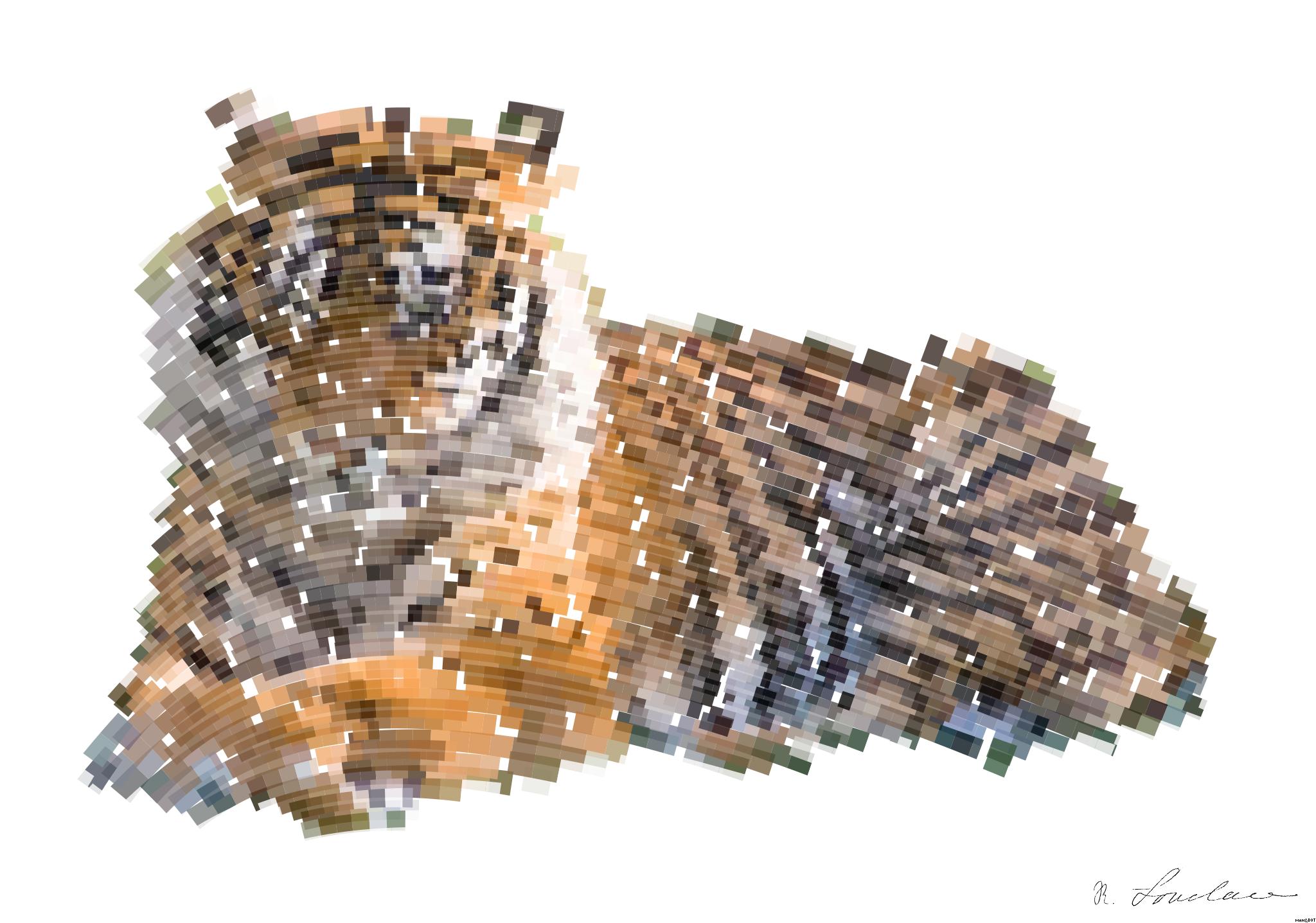 Drawn by bot 4ef5vBCfeMjVnyEvWpGNYz; art-flowy; a tiger laying in the grass on a sunny day AI Art