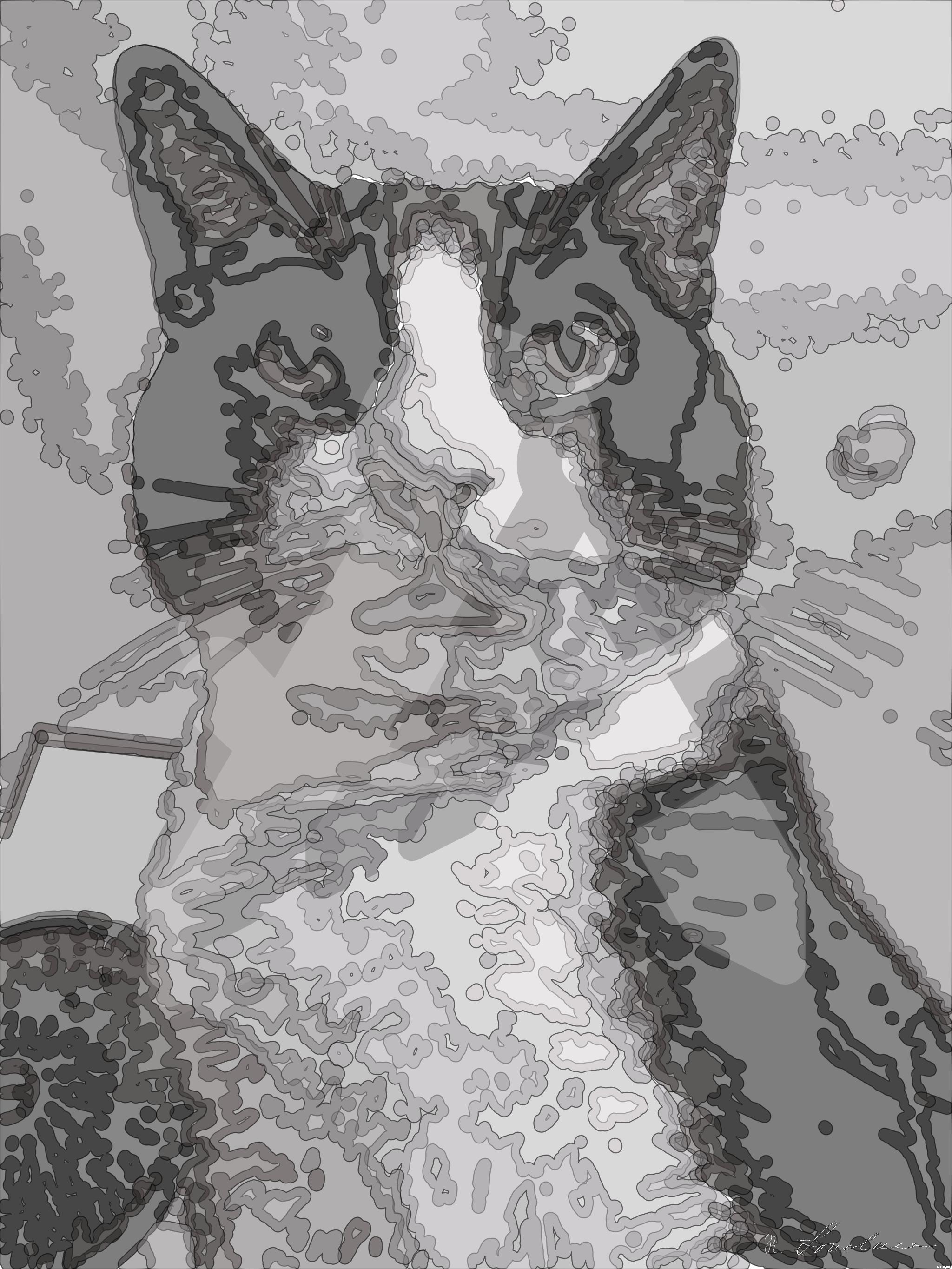 Drawn by bot BGsBCvMQzrY2Jugk3QAQxj; art-bloby; artwork for redditgetsdrawnbybot AI Art