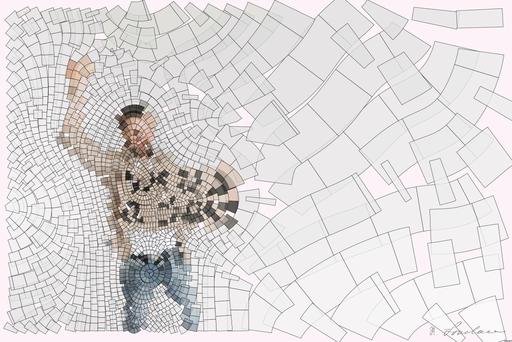 Drawn by bot nWWqWYVAPT9kfbJ6sAhHiW; art-flowy; Man holding a 'We Need a Change' sign with raised fist, isolated background. AI art