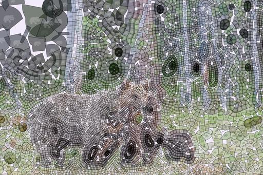Drawn by bot X3KsdFDC5hqNVPekMbDTqr; art-flowy; Mother bear protects her three little puppies in the finnish taiga AI art