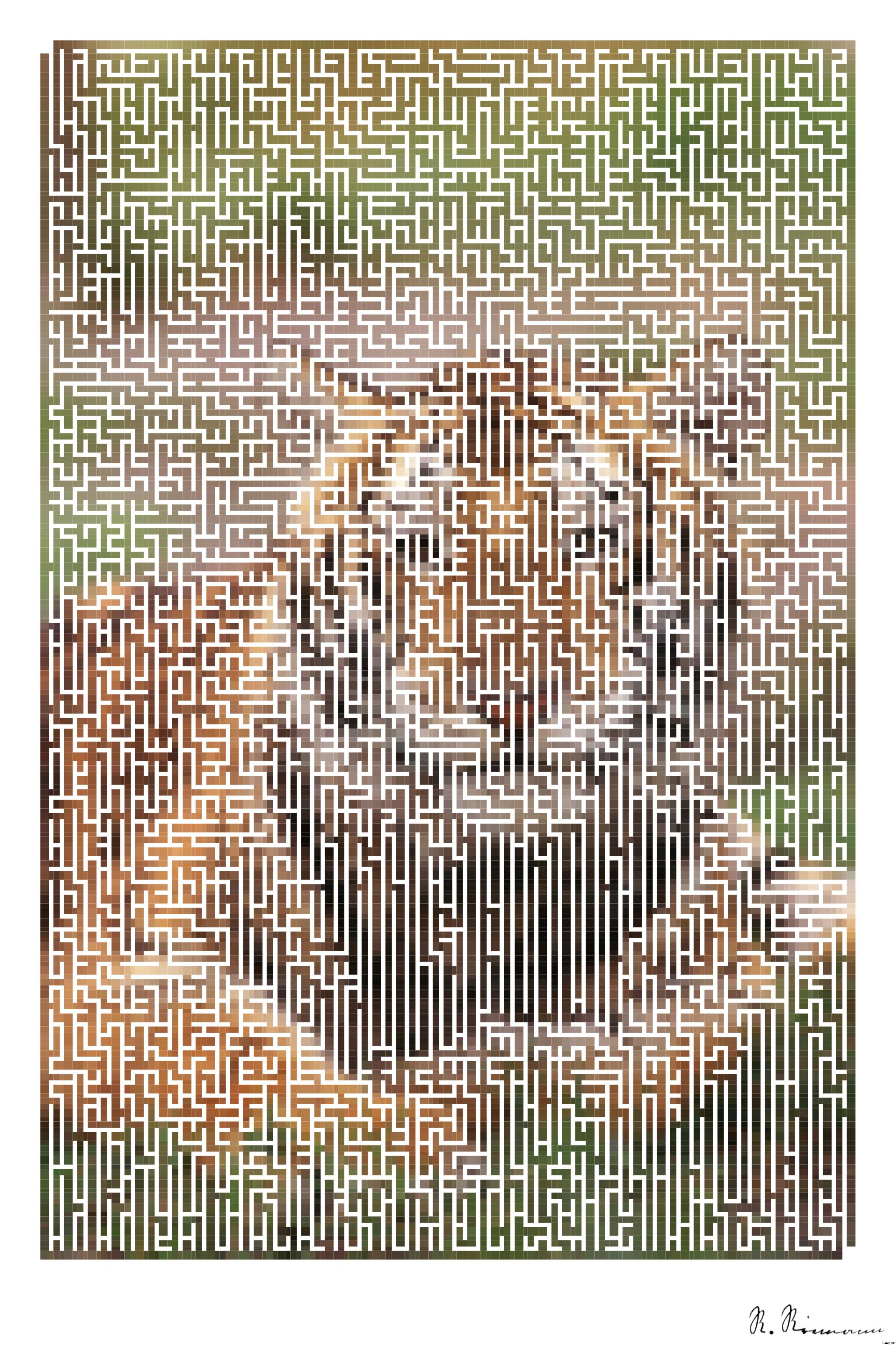 Drawn by bot b2XejE9VCjCLKyx4sNDusy; art-amaze; a tiger is laying down in the grass AI Art