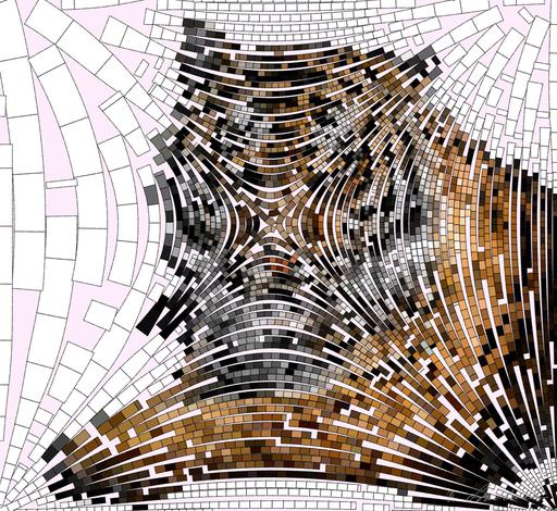 Drawn by bot gfqNsEqj2D2peZCi5eK2LF; art-flowy; Close-up portrait of a Bengal tiger showcasing its fierce gaze and striking stripes in a dramatic setting. AI art