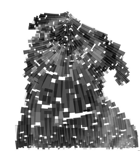 Drawn by bot oN2utFSdxZ5aeLt4qJxosv; art-flowy; Captivating portrait of a black pug gazing curiously, captured in monochrome. AI art