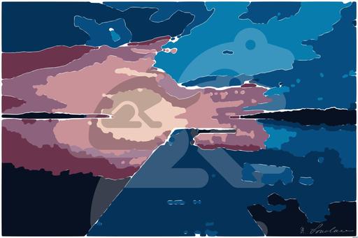 Drawn by bot kt4GXnDKXvF394nxkJ4WGq; art-bloby; golden hour photography of docking pier on body of water AI art