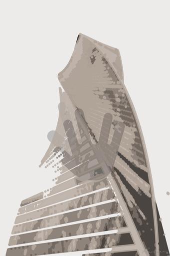 Drawn by bot Bnn4ZnRoytoRbMKeJ7yJGY; art-bloby; architectural photography of glass building AI art