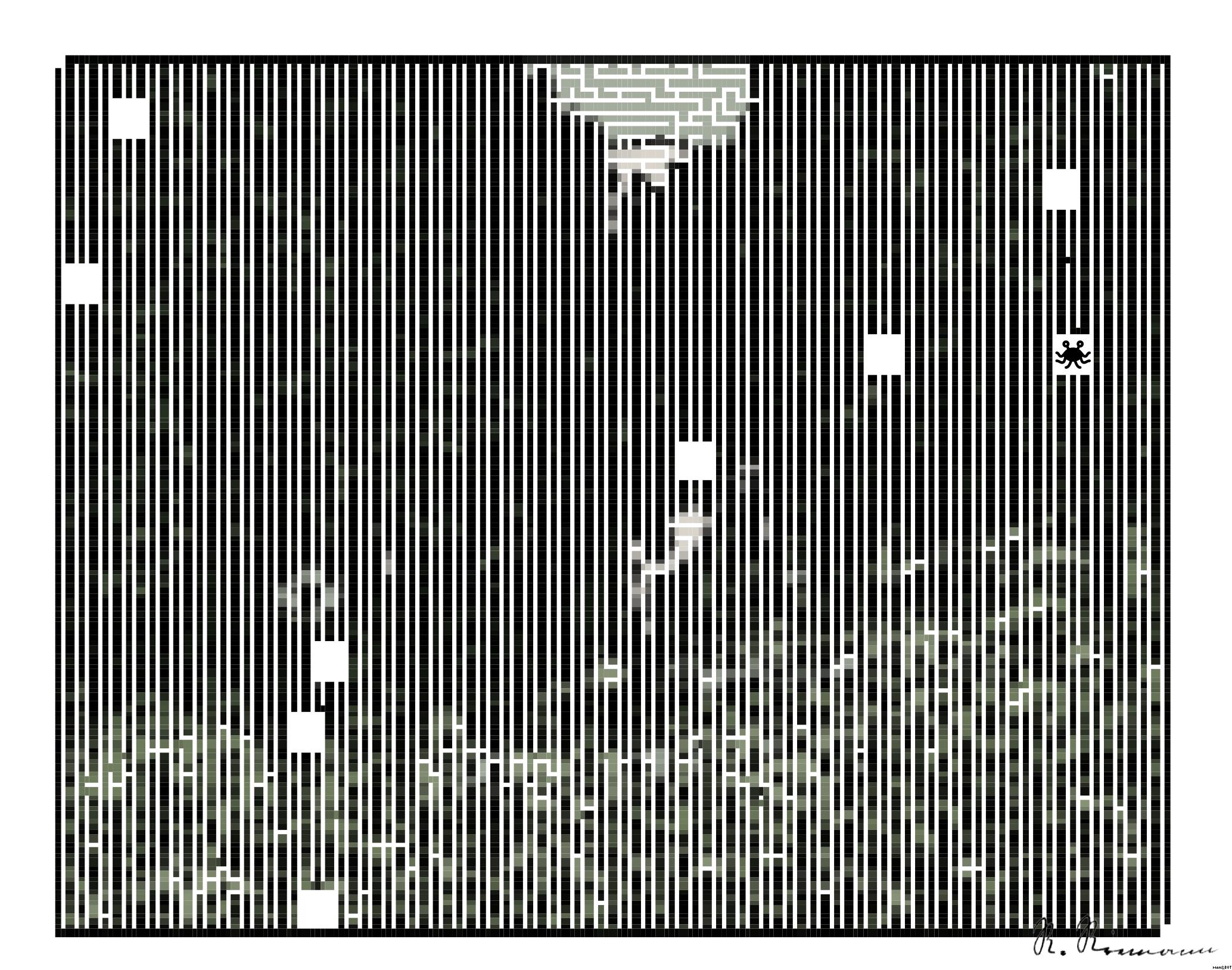 Drawn by bot 9xzTDDSx2bXV6kEpHtHbtk; art-amaze; two brown and one black horse on green grass AI Art