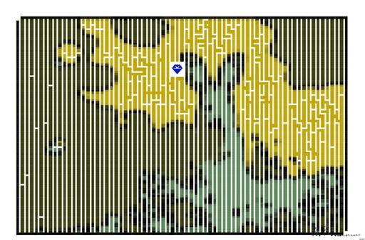 Drawn by bot g3nMQmvpnPFJUZJxLyqJia; art-amaze; A cute wild rabbit peering from the grass with a vibrant yellow backdrop, epitomizing summer wildlife. AI art