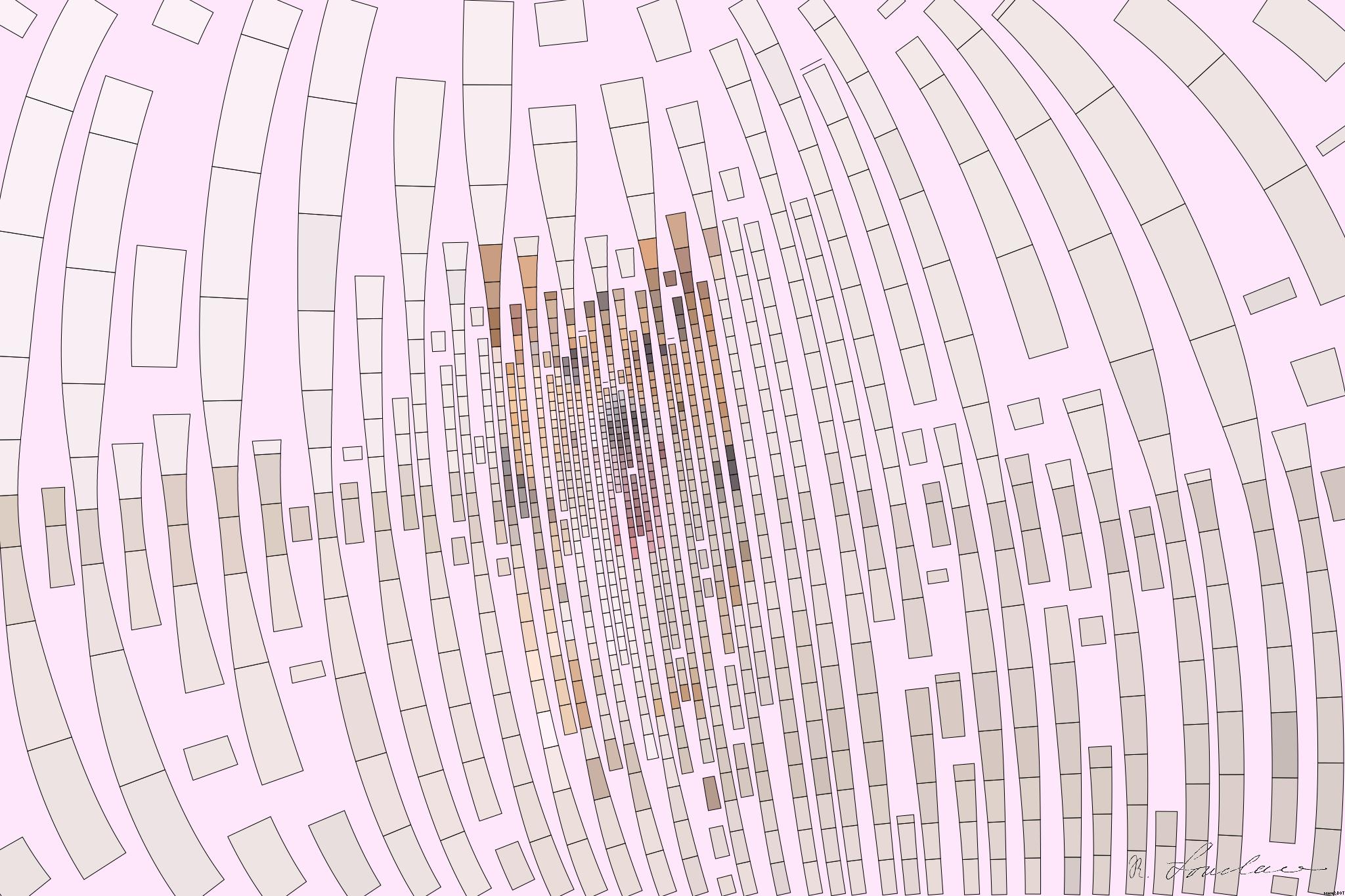 Drawn by bot SRgauwpKsE7kezqFGAzhd5; art-flowy; a dog standing on a tile floor with its tongue out AI Art