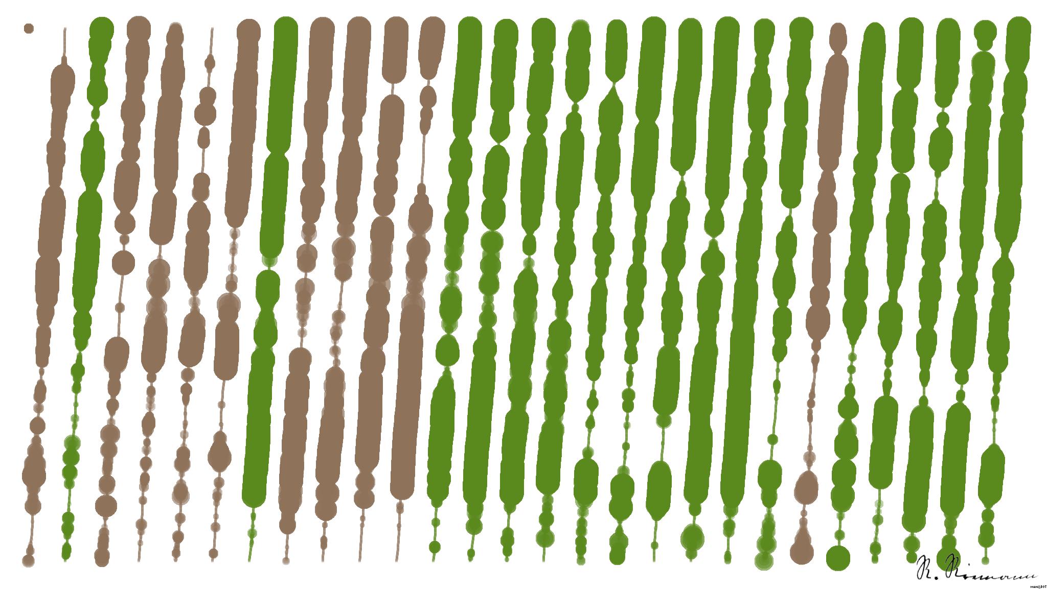 Drawn by bot CAcUAthFwbNVMwKFmDPuLF; art-linewidth; Mother bear protects her three little puppies in the finnish taiga AI Art