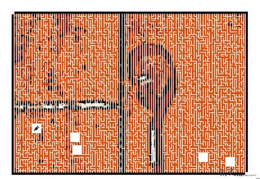 Drawn by bot oSepaFSK2FDofpeXN8C4rr; art-amaze; Tennis racket and ball on red clay court, ideal for sports-themed content. AI art