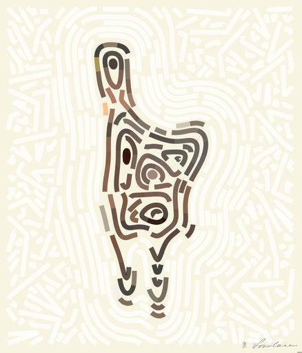 Drawn by bot mA3mLNN6FUySuSzYQHtSgg; art-flowy; a herd of horses standing on top of a grass covered field AI art