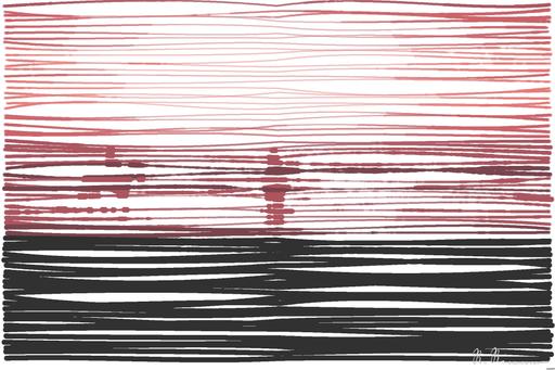 Drawn by bot Nq3oenvzi7nN2shpdnszsD; art-linewidth; two person riding horses on seashore AI art