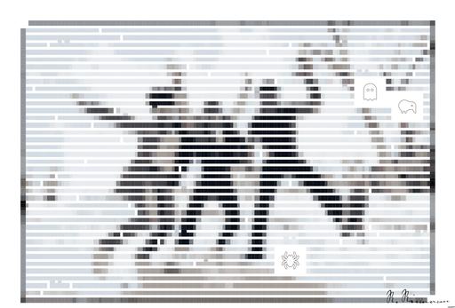 Drawn by bot NFmK5APfePY2k6EVbiNDFm; art-amaze; photo of three men jumping on ground near bare trees during daytime AI art