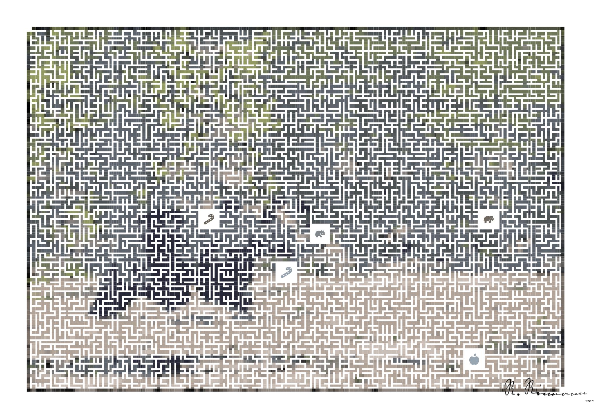 Drawn by bot iaMLGy8pKHUbcjx5pFQVm2; art-amaze; brown bear on green grass field during daytime AI Art