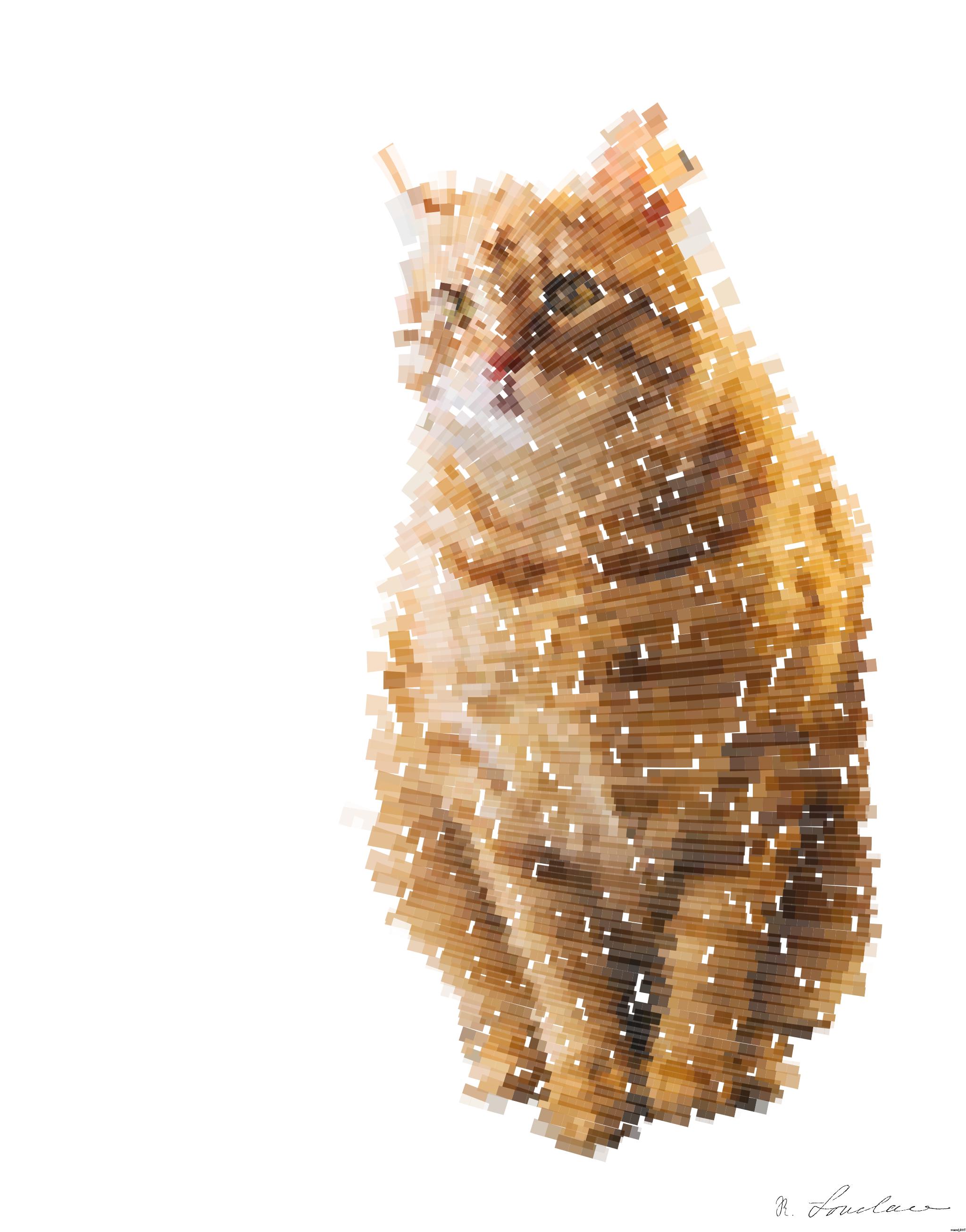 Drawn by bot AAtdaYaNvaFNvQPHa2yXE5; art-flowy; A cute ginger tabby cat sits on a windowsill, basking in soft indoor light. AI Art